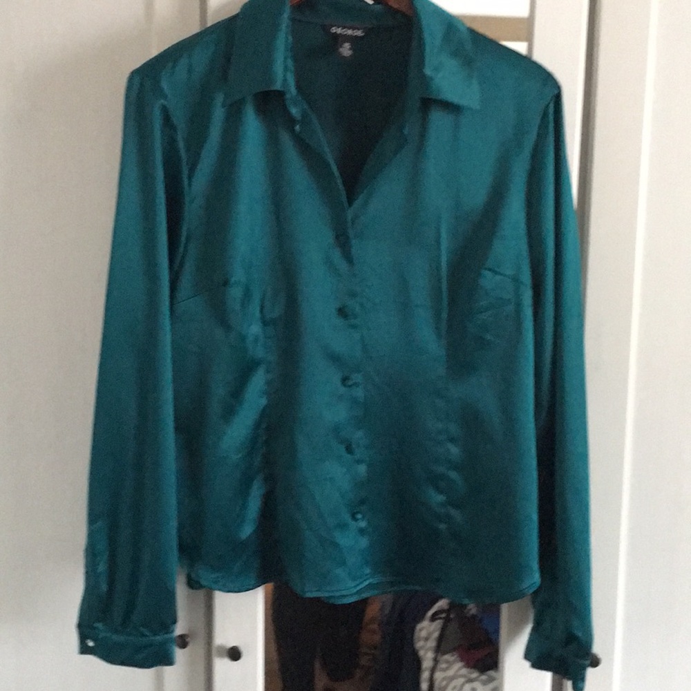 Teal blouse